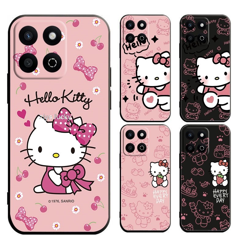 Honor X7c เคส TPU นุ่มลายการ์ตูนคิตตี้