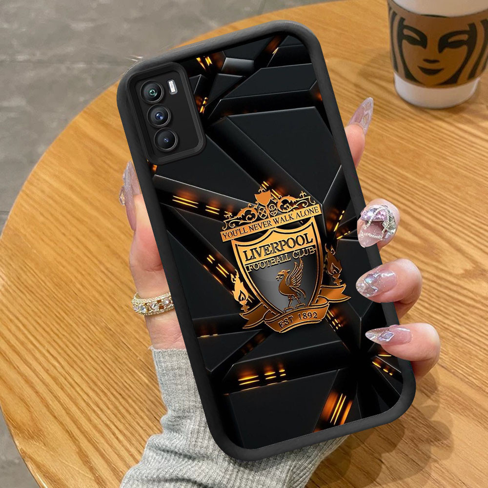 YB-15 Liverpool ฟุตบอลกันกระแทกสําหรับ OPPO A16 A16s A53 A54S A33 A53S A11S Realme 7I C75 C17