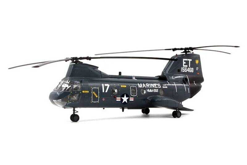 1/72 ✠ 37002 โมเดลเฮลิคอปเตอร์อเมริกัน Ch-46F Hmm-262 โมเดลเครื่องบินสำเร็จรูป ✠