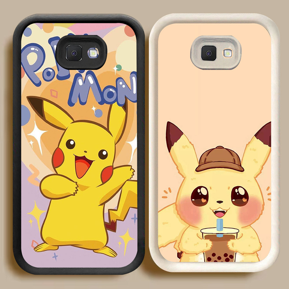 BI62 Pikachu Casing สําหรับ Samsung Galaxy J6 J7 Pro J4 J2 Prime Plus White Black