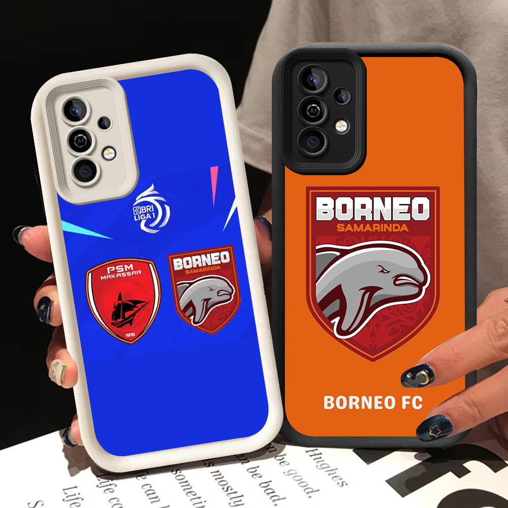 BI74 Borneo FC Casing สําหรับ Samsung A05S S25 Ultra A04s A35 A25 A34 5G สีขาวสีดํา