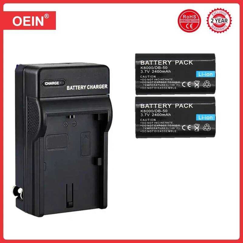 ❃ 4 ชิ้น Klic-8000 Db-50 Klic 8000 Klic8000 แบตเตอรี่สําหรับ KODAK Z612 Z712 Z812 คือ Z1085 Z10 ❃