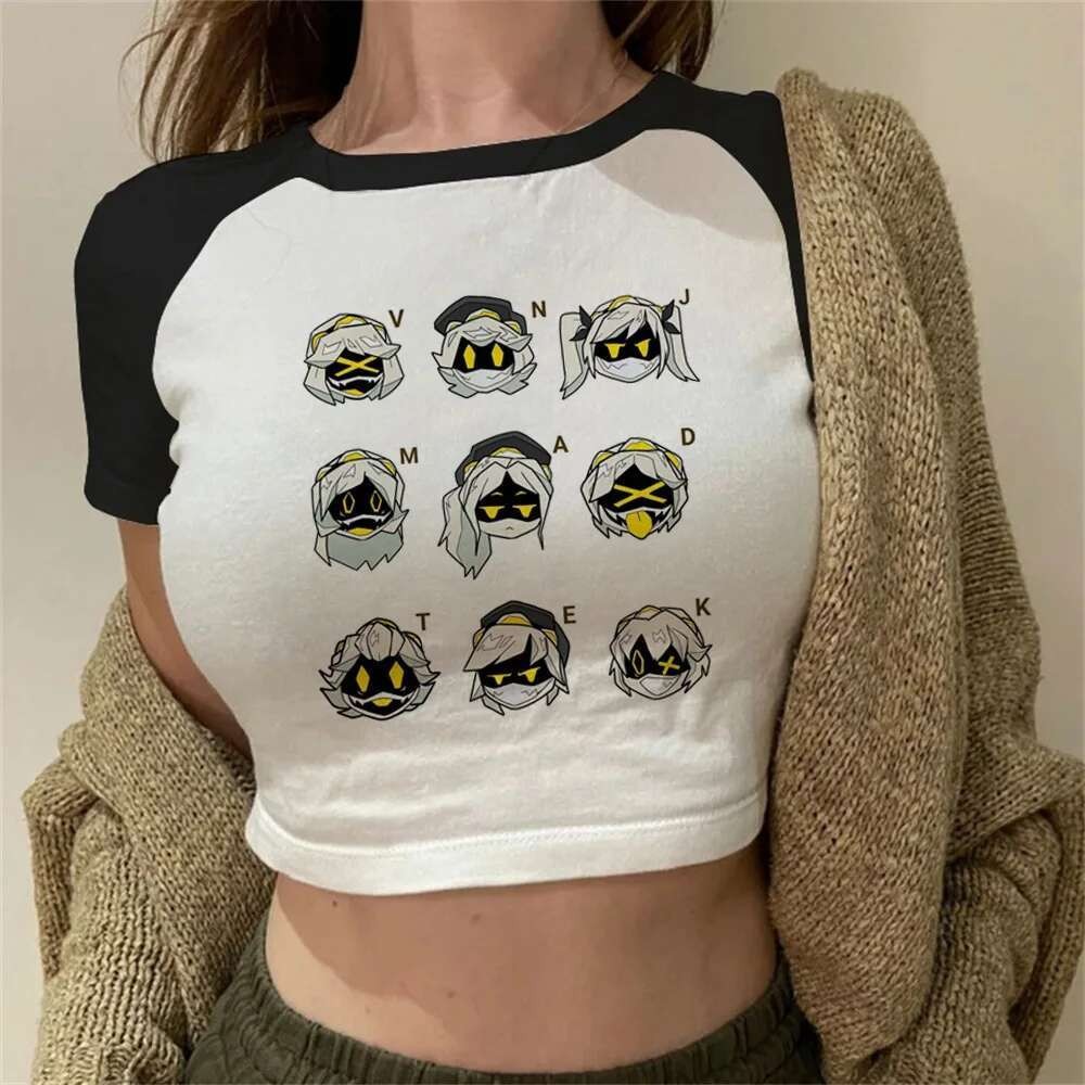 Murder Drones ผู้หญิง 80s Gothic University Harajuku 2000s Y2K สีสัน Goth Pop Korean Culture Fashion