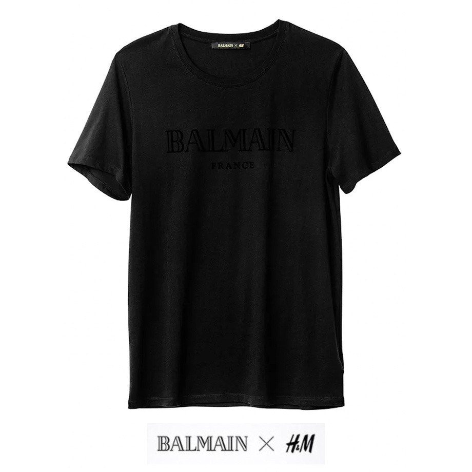 ♞แท้% Balmain x H&M T-Shirt JHG