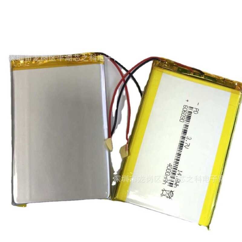 ▣ 1Pcs Cell 606090 Polymer Battery 4000Mah 3.7V Mobile Power Supply LED Lamps Video Hine