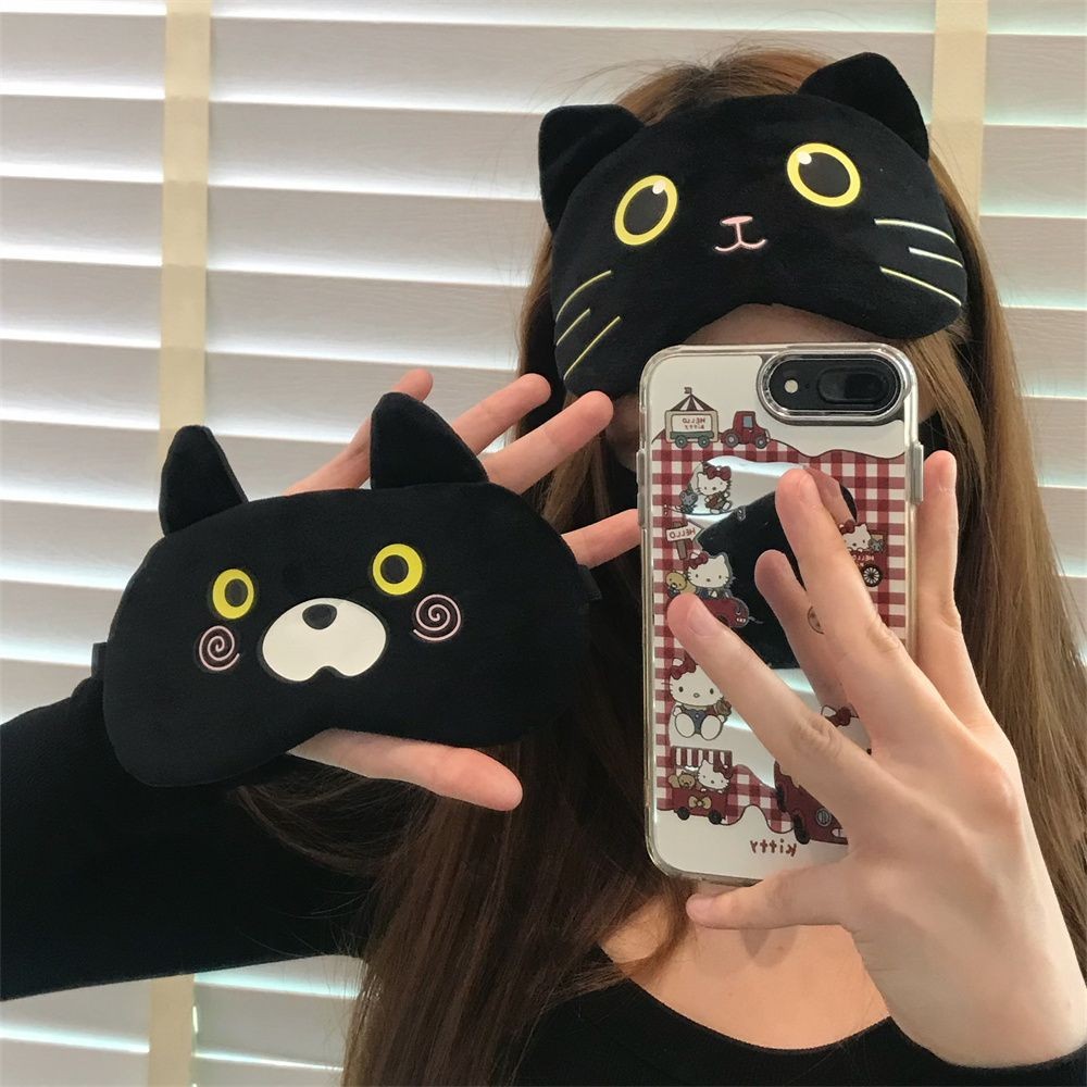 หัวใจของเด็กผู้หญิงน่ารักการ์ตูนตาตาหน้ากากยืดหยุ่นคู่ของคู่ที่ปรับได้ NAP MASK MASK MASK MASK