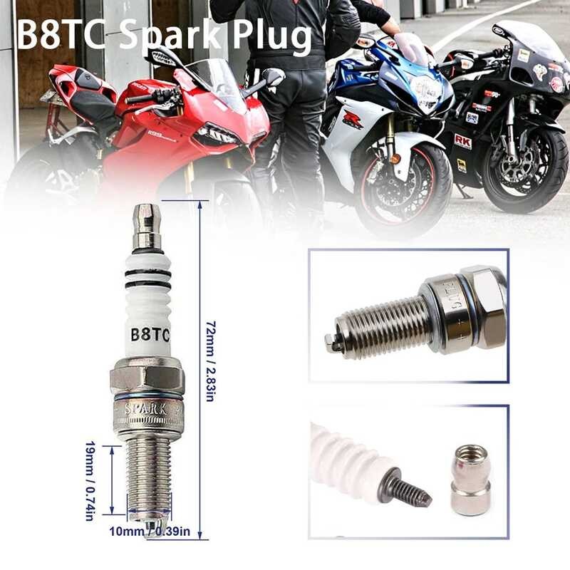 LY B8tc Spark Plug Motorcycle Spark Plug 10Mm Thread Repalces B8rtc Rg94c 98059-5881 4854 For Suzuk