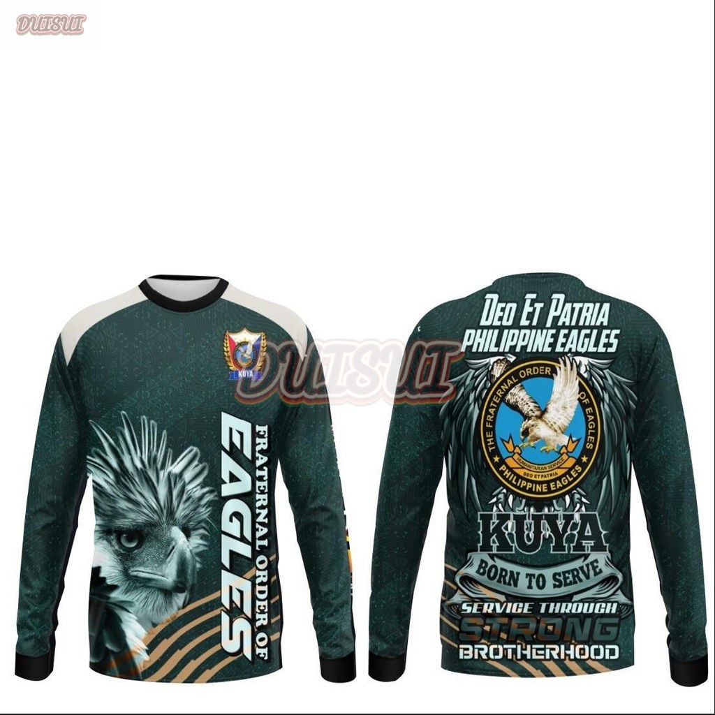 2025 3D Long -Shirt The Frother Order of Eagles (Philippine Eagles)-Camouflage-inspired Pattern with
