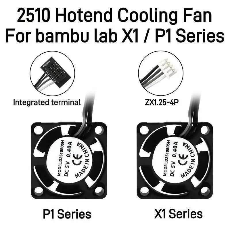 คุณภาพสูงพัดลมระบายความร้อนสําหรับBambu Lab X1/P1 Series 2510 พัดลมระบายความร้อนความเร็วสูงFitไม้ไผ่