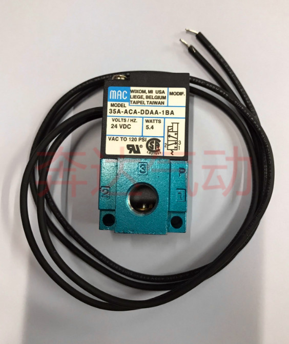 MAC Solenoid วาล์ว 35A-ACA-DDAA-1BA วาล์วความถี่สูง DDBA เครื่องทําเครื่องหมาย DDFA Dispenser DC 24V