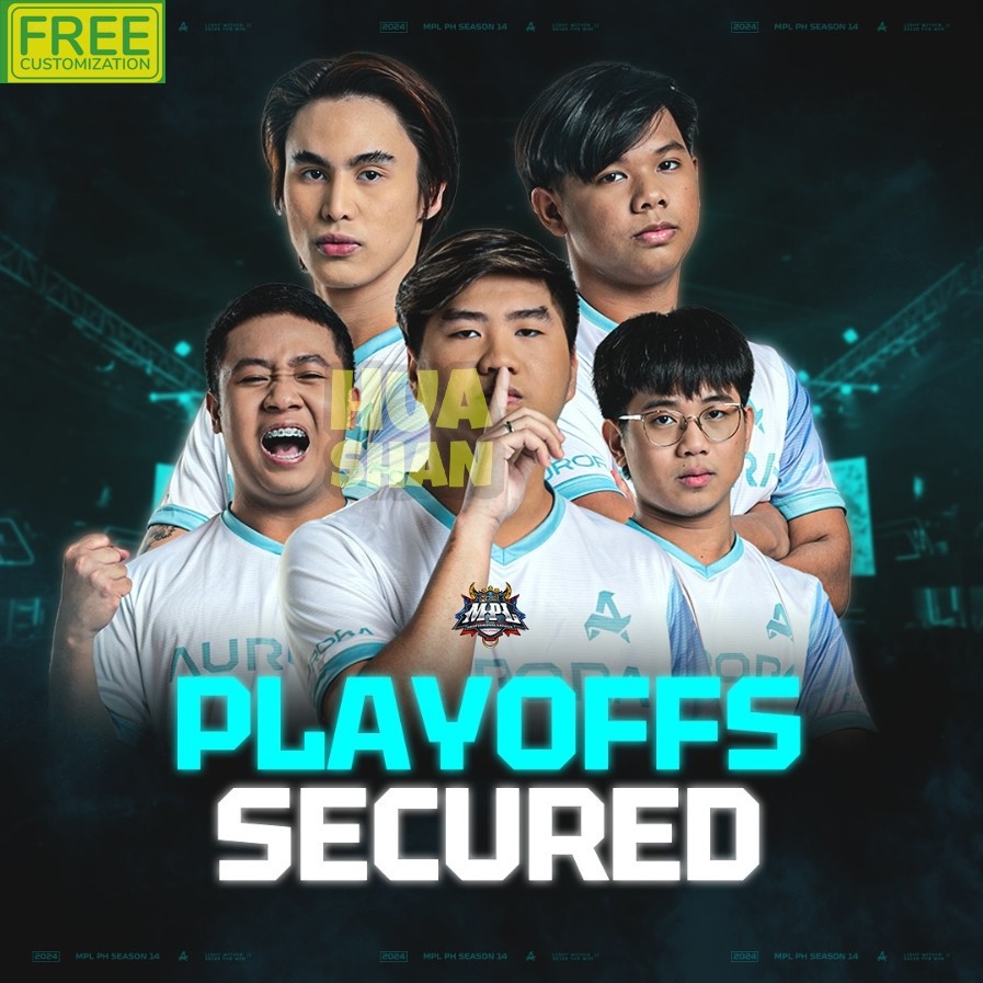 2024 Aurora MPL-PH S14 O-คอ Jersey,ล่าสุด Aurora E-sports เสื้อยืด Unisex ความร้อนระเหิดชายเสื้อ