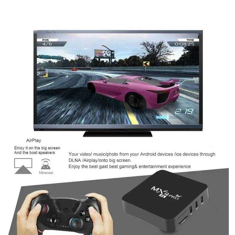 กล่องทีวี ★ MXQ PRO Android 11.0 S905l 2.4G&5G Wifi ต้นฉบับ Quad Core 16Gb RAM 256Gb ROM เครื่อ