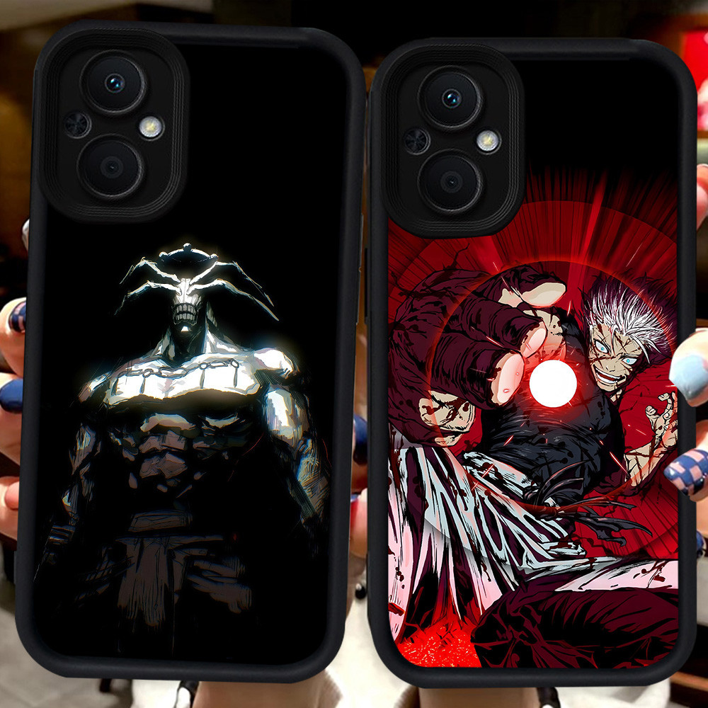 เคสสีดําสําหรับ OPPO Reno 7Z 8Z ค้นหา X5 8 7 Lite 5G H66 Jujutsu Kaisen