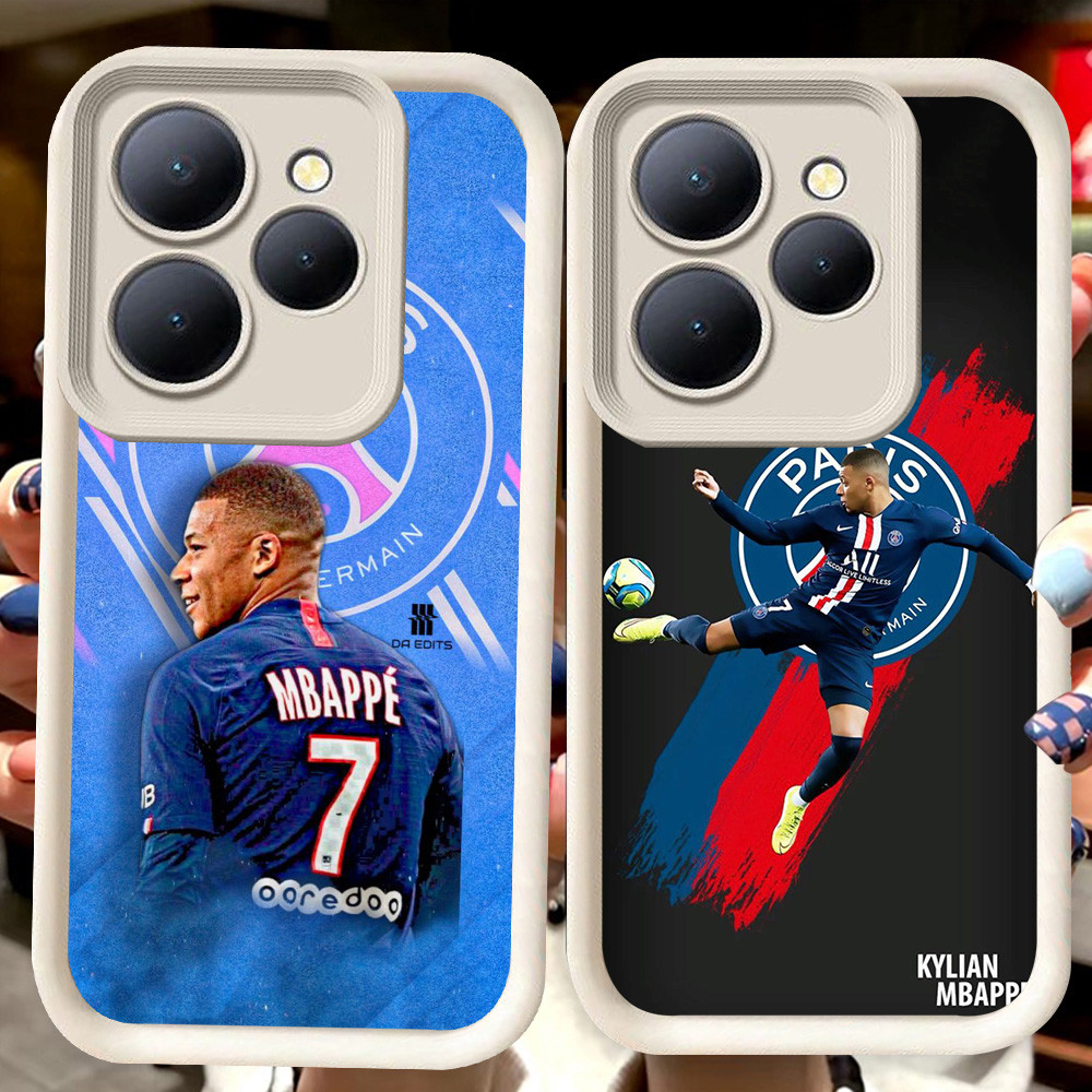 H65 Kylian Mbappe ปลอกสีขาวสําหรับ ITEL A70 RS4 A80 P65 A50 S23 P55 A90 5G City 100