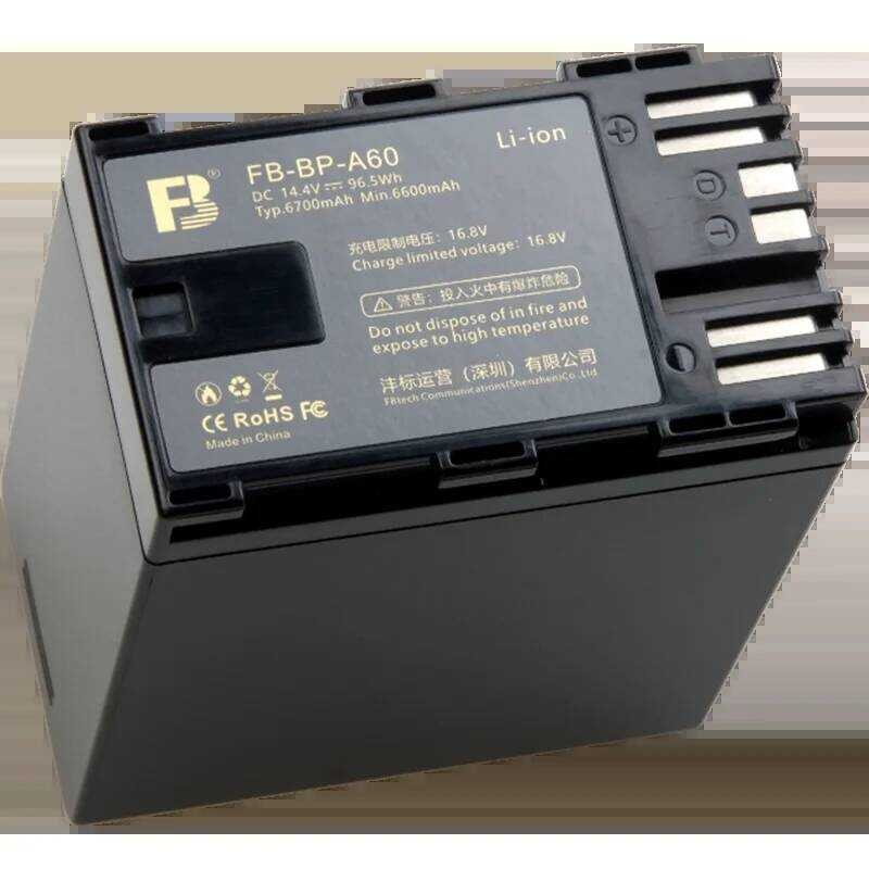 ▥ FB แบตเตอรี่ลิเธียมกล้อง Bp-A60สำหรับ Canon EOS C700 C500 C300ii C200b C200 Xf605 C300 Mark I