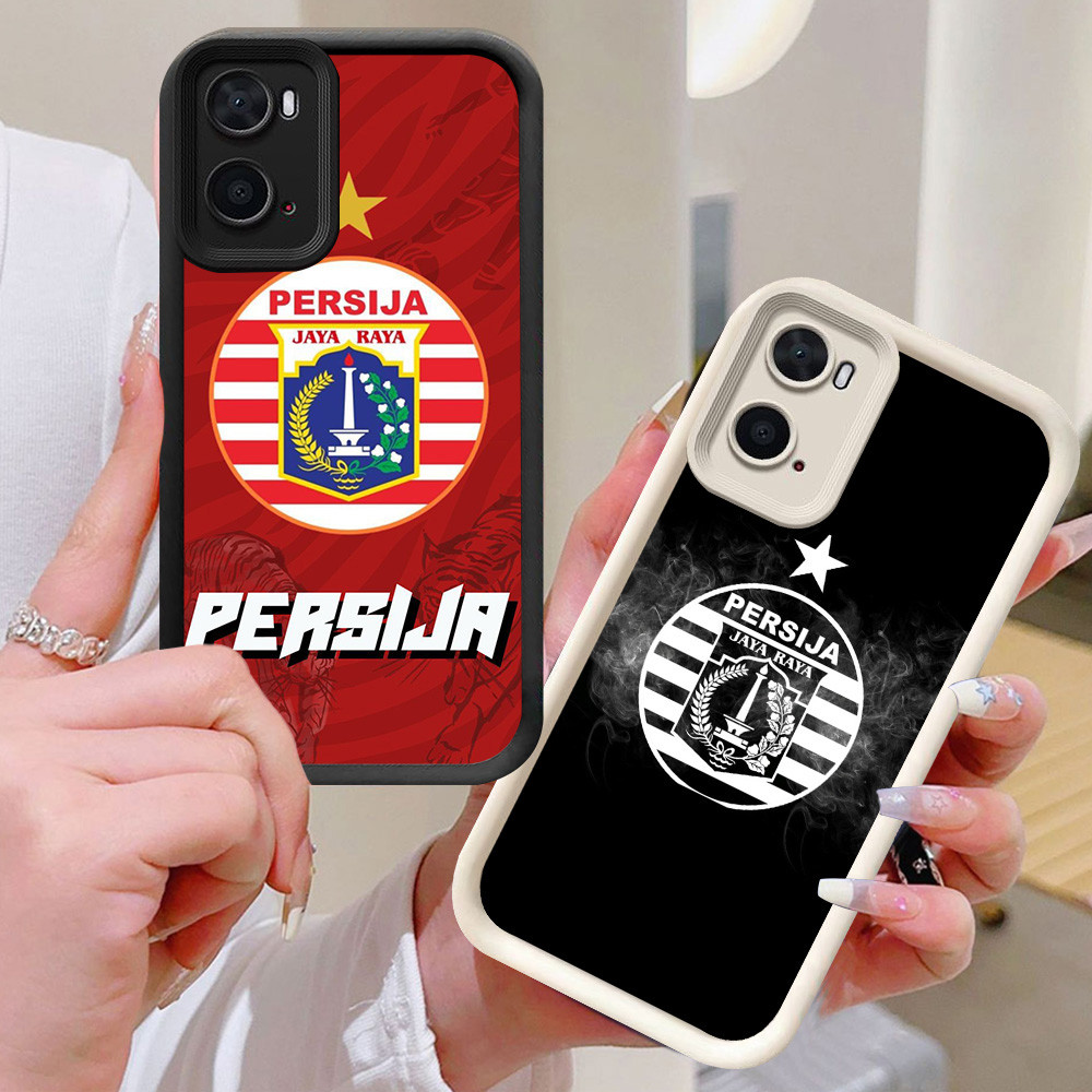 BI92 Persija Casing สําหรับ OPPO A77s A96 A77 Realme C33 9i สีขาวสีดํา