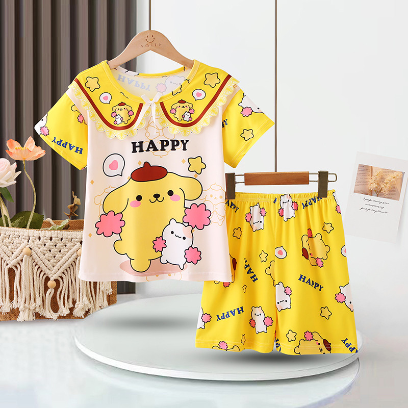 Eid Mubarak ชุดเด็กสบายเด็กชุดนอนแขนสั้นหญิงตุ๊กตาคอLotso Bear Nightdress สําหรับ 10 - 11 ปี