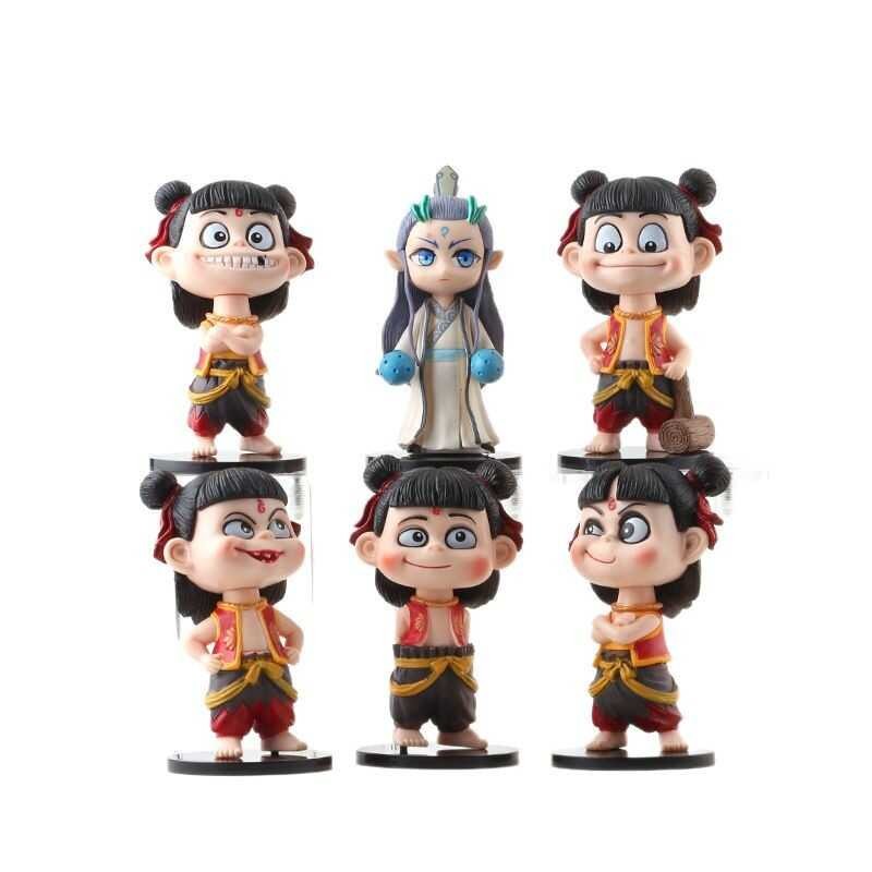 LY CUCO Nezha Which AB Hot Which 2 Devil Boy Sea Movie Same Devil Boy Model Cake Decoration Doll