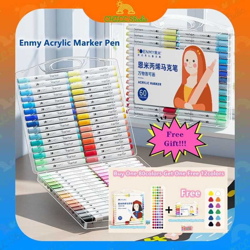 LY Enmy Acrylic Marker Pen Buy One Get One Free Acrylic Paint Drawing Colouring Painting Art Arcyli