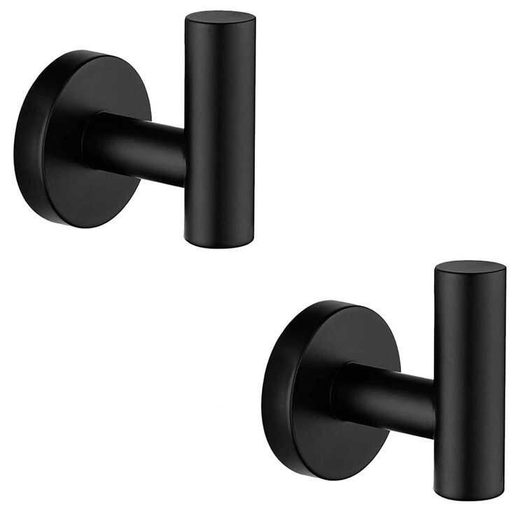 LY 【Mc】Hook 304 Stainless Steel Wall Hook Bathroom Robe Hook Towel Hanger