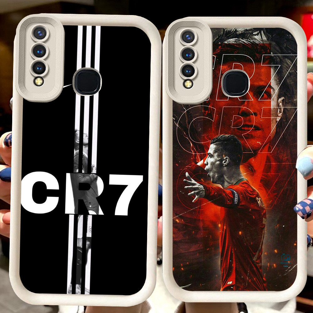 H82 CR7 Ronaldo ปลอกสีขาวสําหรับ VIVO Y12 Y91 Y93 V9 Z1 ProY95 Y15 Y17 Y50 Y19 Y91C Y30 Y30i