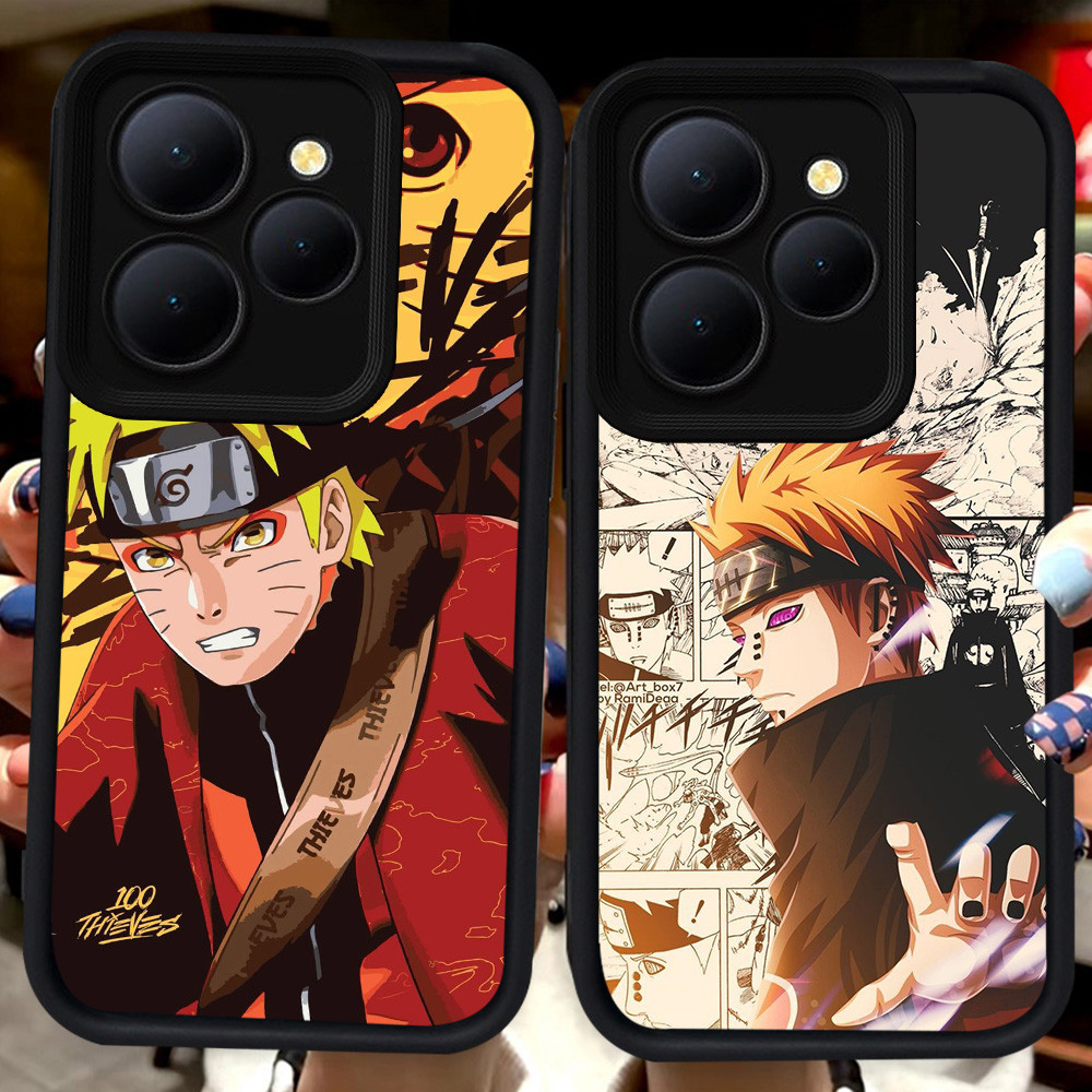 ปลอกสีดําสําหรับ Tecno POP Spark GO1S 9 7 8 20 Pova 5 4 GO GO1 6 Pro Camon 12 GO2 40 30C Plus 5G H45