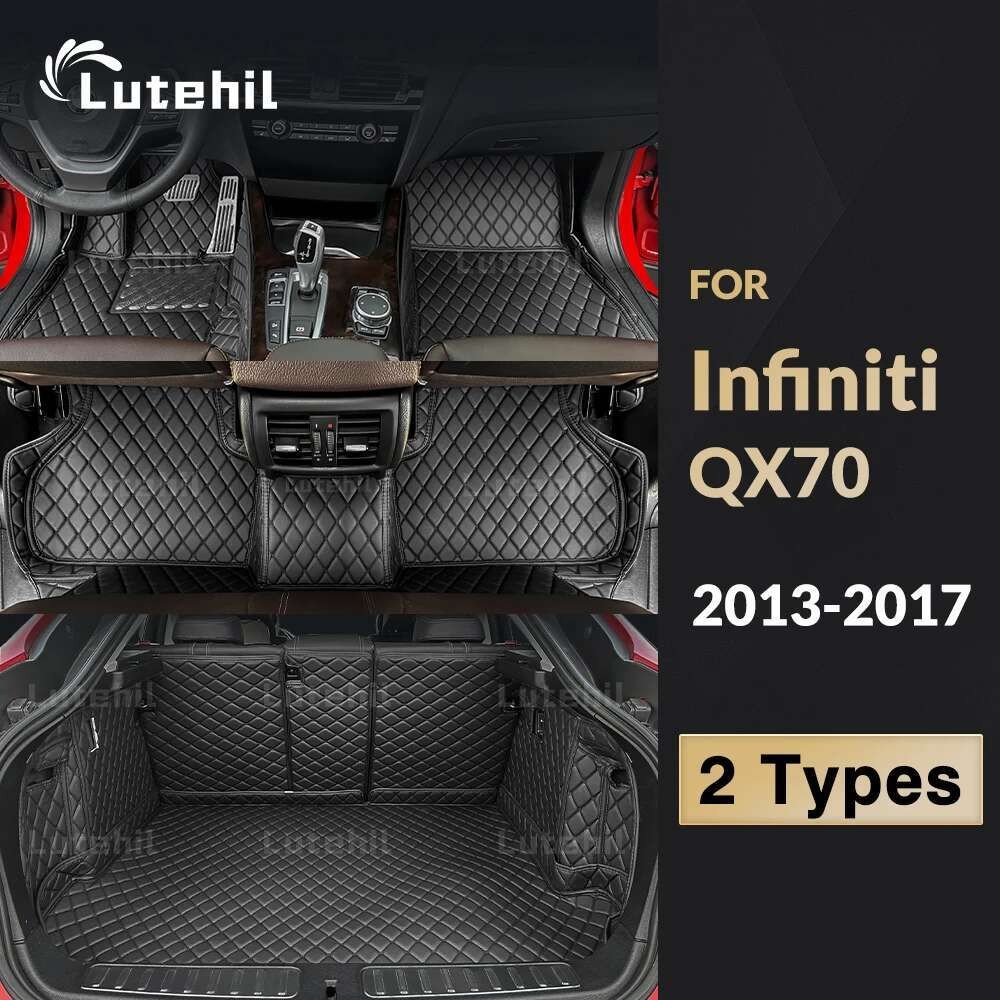 รถสําหรับ Infiniti QX70 2013 2014 2015 2016 2017 รถ Trunk Mat auto foot Pads พรมอุปกรณ์ตกแต่งภายใน