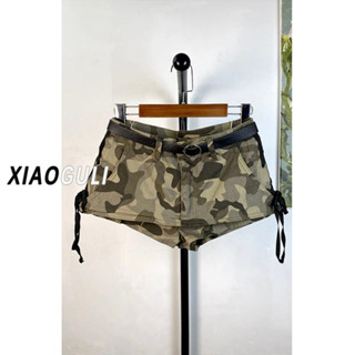Lan~Design Feel Hot Girl Camouflage A-Line สั้น Culottes ผู้…