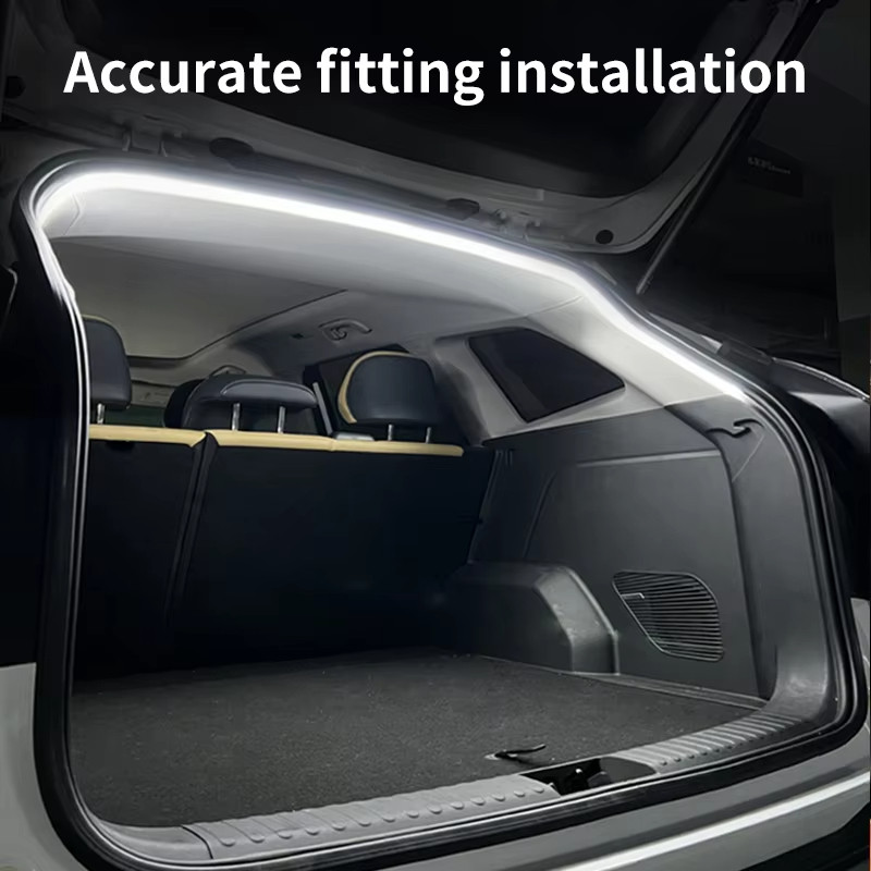 （ ท้องถิ่น ）2/4m รถความสว่างสูง Trunk Ambient Light ตกแต่งภายในสายไฟ Led ฟรีการตรวจจับอัตโนมัติ Tailgate Light Strip ราคา ถูกที่สุด ดีลบีเคเค แกลเลอรีภาพที่ 8