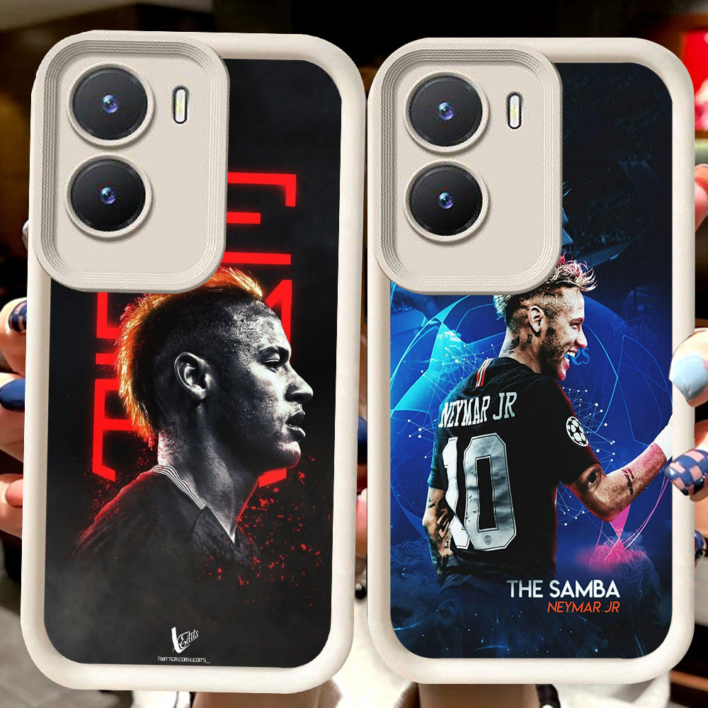 H84 Neymar Barcelona สีขาวสําหรับ VIVO Y35 Y75 Y01 Y55 Y22 iQOO 13 Z10 T4 Z9X Y15s Y22s Y56 Y15a Z9 