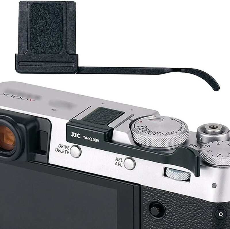 ▥ JJC Thumb UP โลหะจับสำหรับ Fujifilm X100vi ฟูจิ X-E4 Xe4 X-E3 Xe3 X100v ที่วางนิ้วหัวแม่มือ X