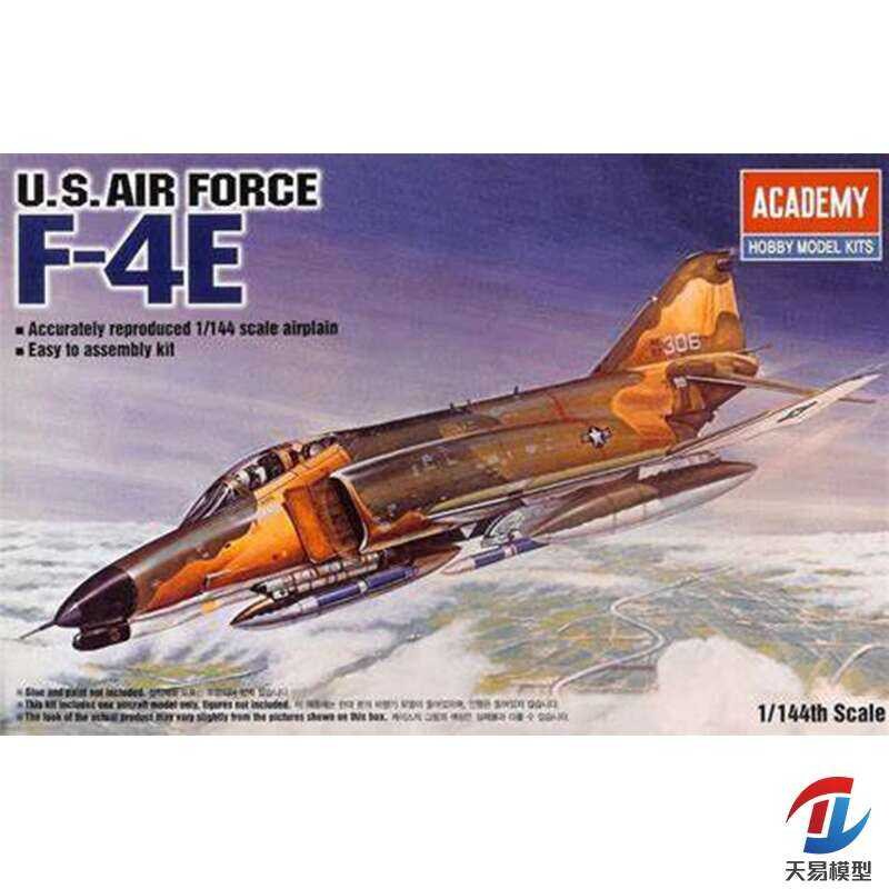 ชุดโมเดล Academy 12605 เครื่องบินรบ F-4E Phantom ของอเมริกา 1/144