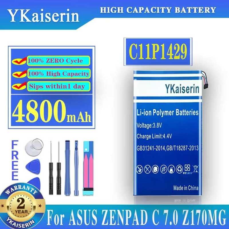 Tablet Battery c11p1429 4800mAh For  Zenpad C 7.0 c7.0 Z170MG Z710CG Z710C P01Z P01Y