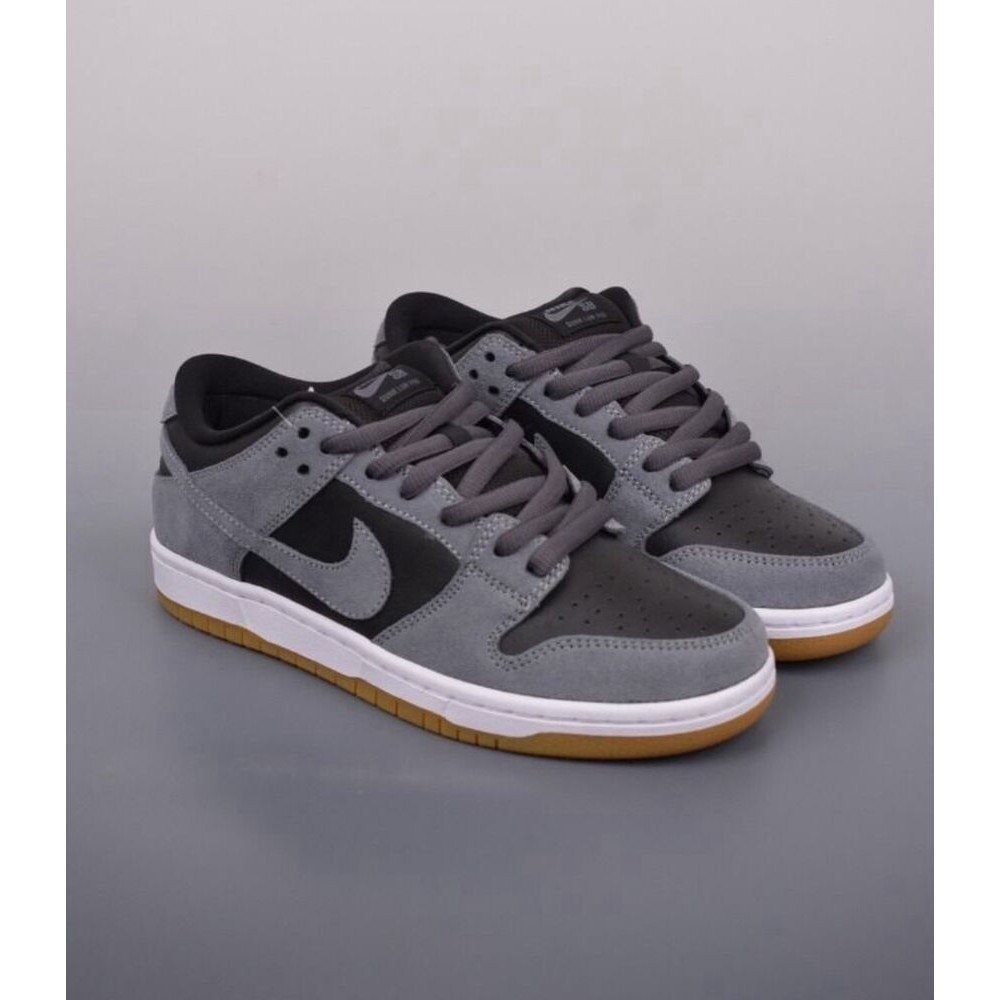 ♞จัดส่งรวดเร็ว Nike SB Dunk Low Pro Dark Smoke Grey Size 8 Mens Shoes HF3063-001 DS IN HAND กล่องให