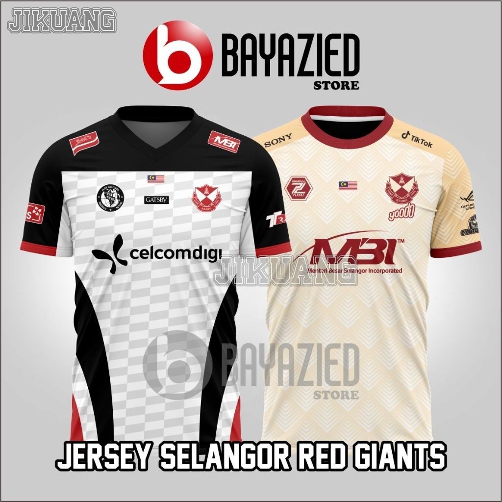 Selangor Red Giants Team Jersey, SRG เสื้อยืดFree Custom Name & Numbering JK