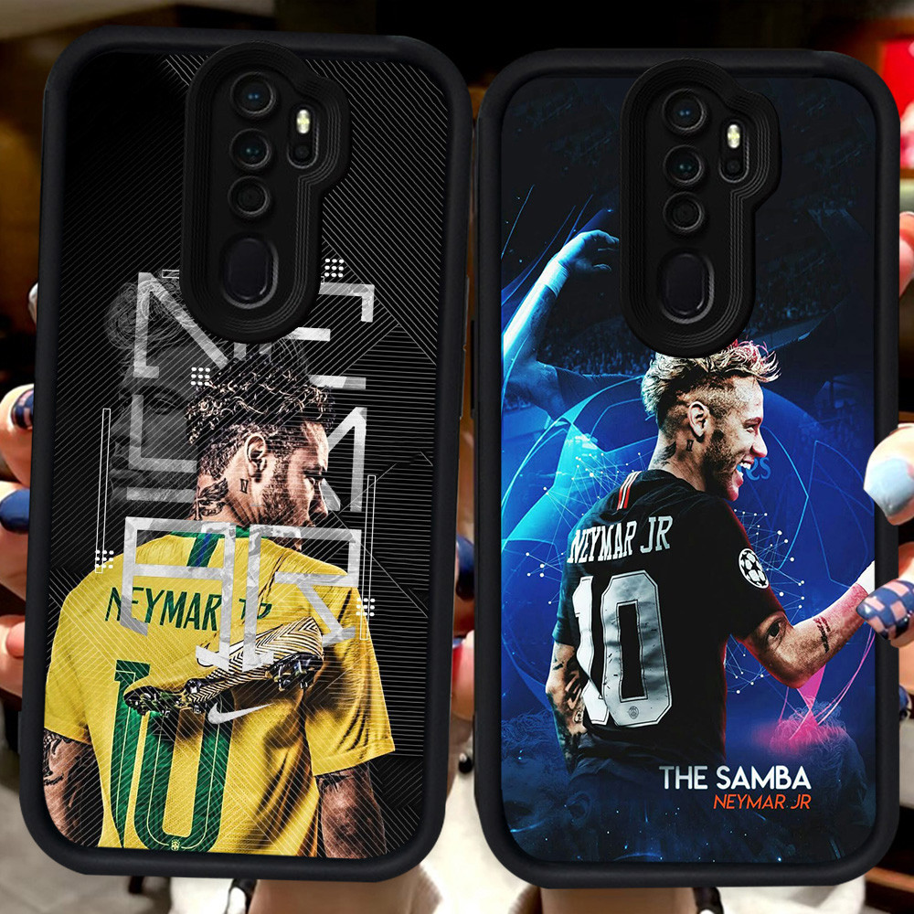 ปลอกสีดําสําหรับ OPPO Reno 2Z A39 A37 A83 F11 2F A9 A5 2020 Pro H84 Neymar Barcelona