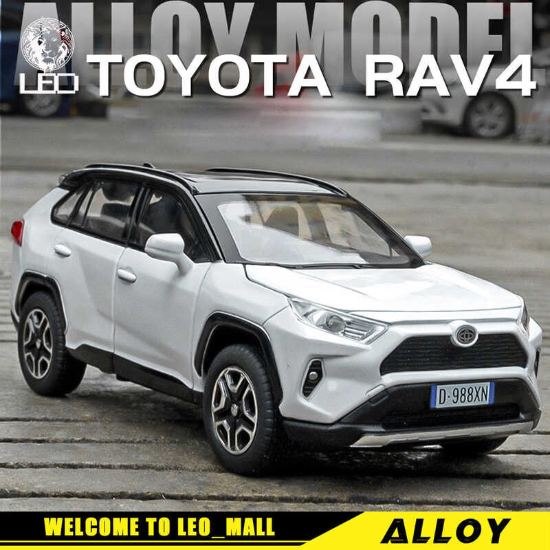 LY LEO 1:32 TOYOTA Rav4 Diecast Alloy Car Model Gift For Boys Children Kids Toy Off-Road Vehicle So