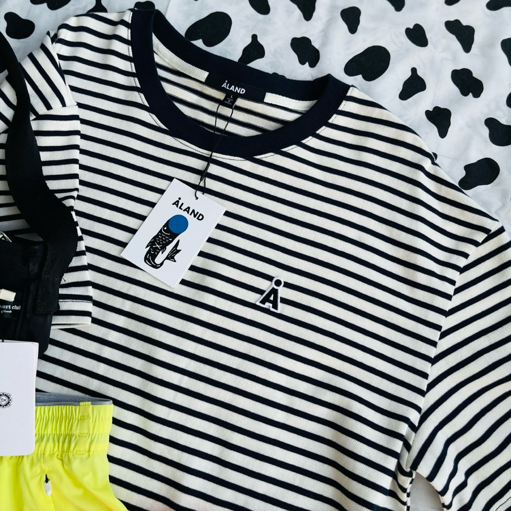 ♞[พร้อมส่ง] ALAND A LOGO WAPPEN TEE เสื้อยืดเกาหลี เสื้อaland ของแท้ % จากช้อปเกาหลี KJG