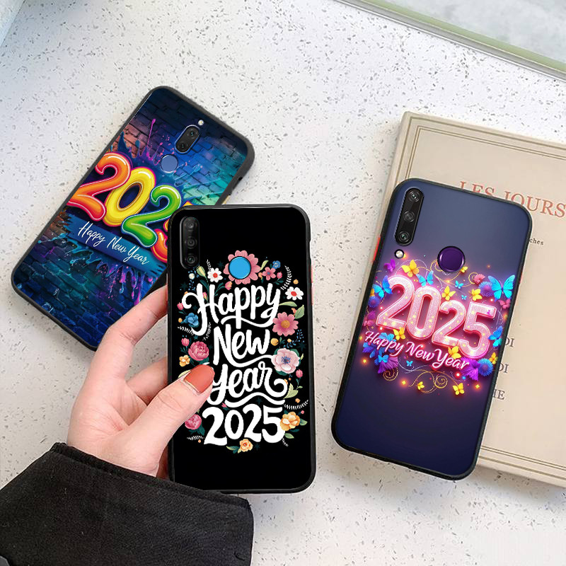 เคสโทรศัพท์สีดํานุ่มสําหรับ Huawei P10 P20 P30 P40 Lite Y5P Y6P Y7A Y9A Y5 Y6 Pro Y6S 12RN 2025 ฝาคร