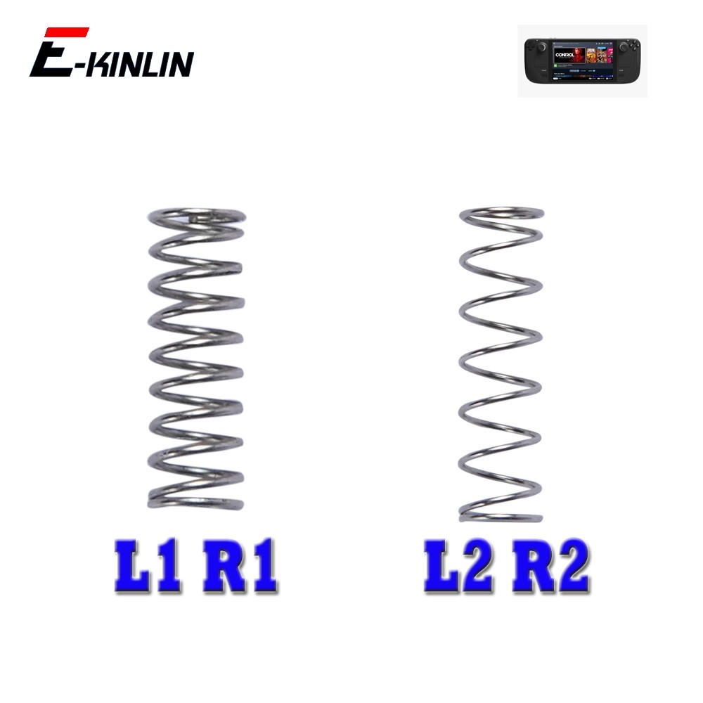 L1 R1 L2 R2 ฤดูใบไม้ผลิจับซ้ายขวาปุ่มสปริงในตัวอุปกรณ์เสริมเกมโลหะฤดูใบไม้ผลิสําหรับวาล์ว Steam Deck SD