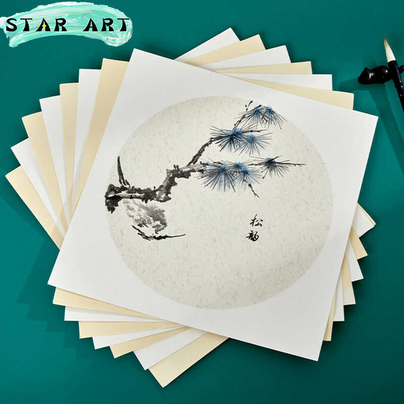 LY Chinese Rice Paper Card Ripe Xuan Paper Thicken Soft Calligraphy Painting Mounting Raw Xuan Lens