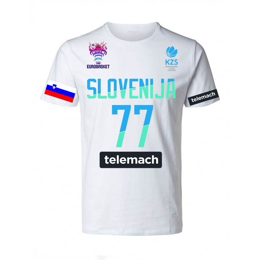 ♞【COD】Slovenia FIBA Basketball Team Tshirt JHG