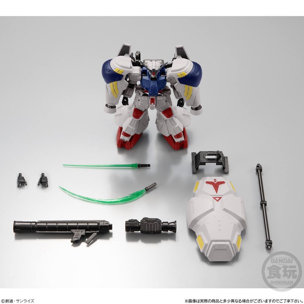 Bandai Egg Box Food Gundam G-Frame EX02 Gundam Trial Machine หมายเลข 2 GP02 จุด