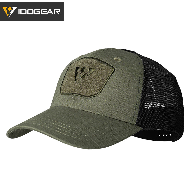 IDOGEAR Tactic B1 เบสบอลหมวกครึ่งตาข่ายระบายอากาศกลางแจ้งกีฬาฤดูร้อนบังแดด Tactic หมวก 3621