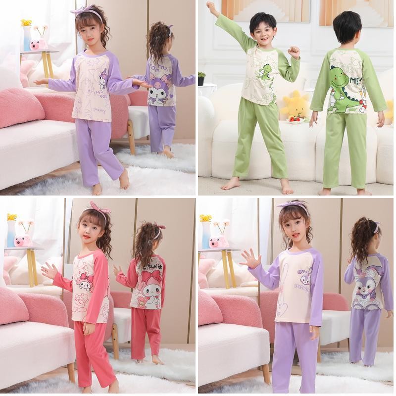 Eid Mubarak ชุดเด็ก Charming Kid แขนยาว Pyjama Boy หรือสาวผ้าฝ้ายรอบคอ KT Nightclothe สําหรับ 4 - 5