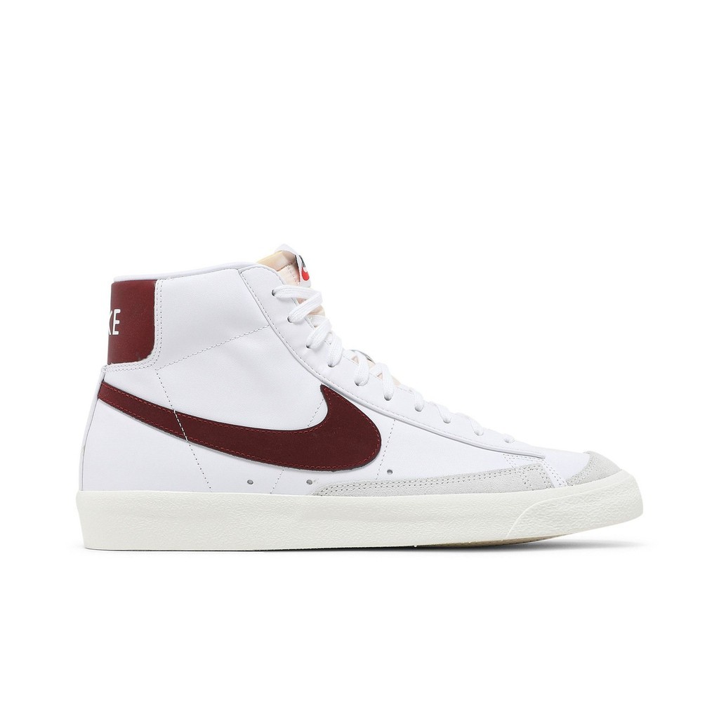♞Nike Blazer Mid 77 Vintage White Team Red BQ6806-111 รองเท้า AGD