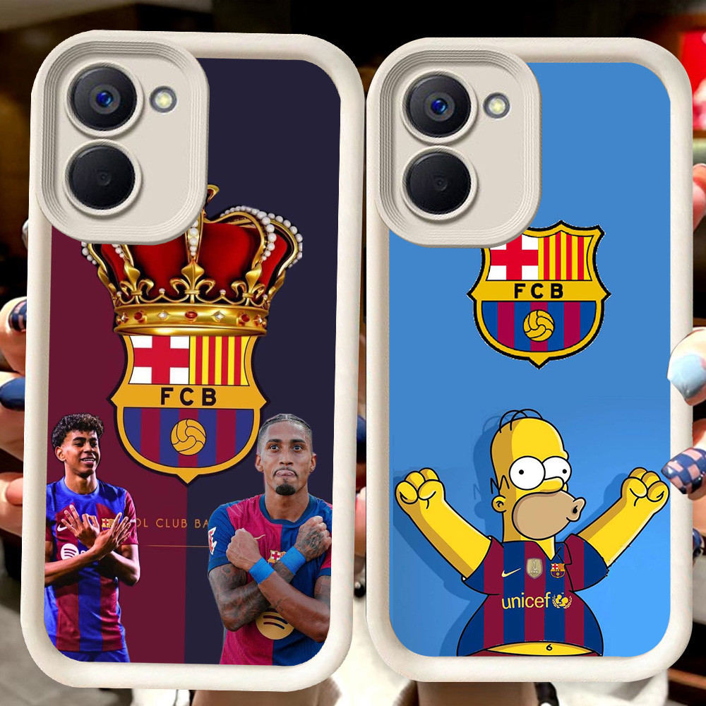 H77 Barcelona Club ปลอกสีขาวสําหรับ VIVO Y03 Y27 Y18i Y36 Y28s Y27s Y17S Y28 Y18 Y03t