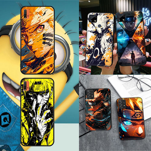 นุ่มสีดําRealme Q3 Q3i 5G V13 V11 V11S 9i 9 Pro 5G 9 Pro Plus 5G NARUTO1 เคสโทรศัพท์
