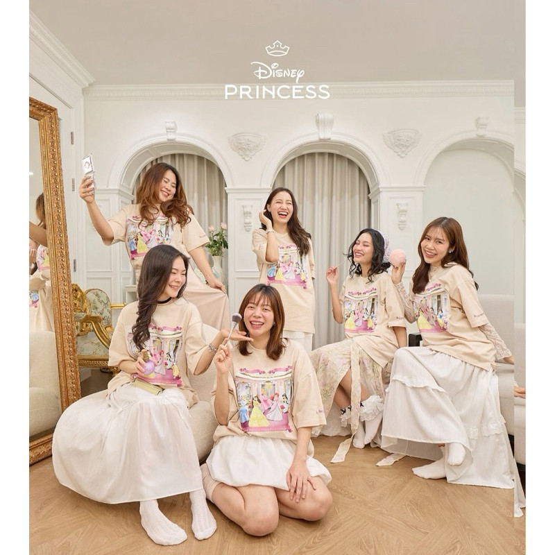 ♞,♘,♙เสื้อ Home to my heart ลายรวมเจ้าหญิง Disney Princess Happily After Ever Collection KJG