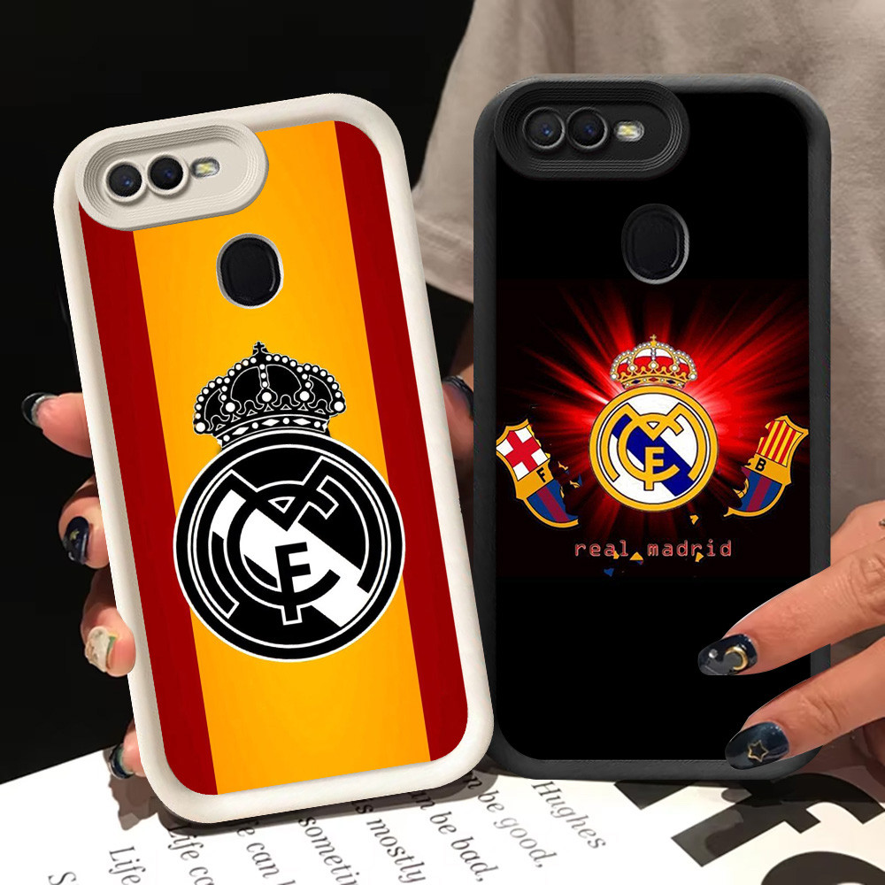 BI97 จริง M-Madrid สําหรับ OPPO A11K A12s A12 A7 F5 F7 F9 Pro A5S สีขาวสีดํา